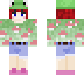 mushroom frog girl