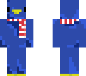 penguin with scarf