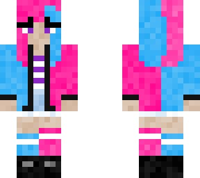 pink and blue