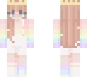 rainbow girl with crown edit! credits: glimmerrings