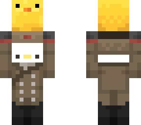russian chicken holding a chick