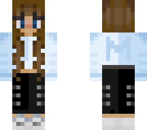 simplistic winter girl blue