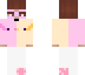 speedrun skin axolotl hoodie pink yellow for biggie cheese the great brown hair