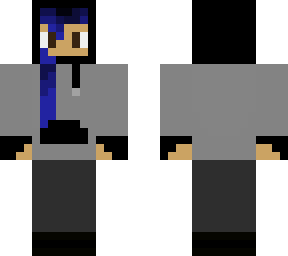 unnamed female character (blue hair) (hood on)