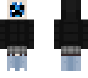 blue creeper in jacket