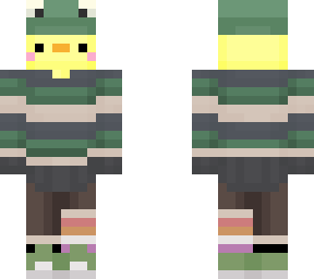 chicken frog hat [slim skin]