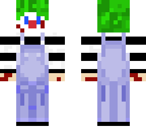 clown in overalls