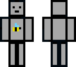 gray and black bee