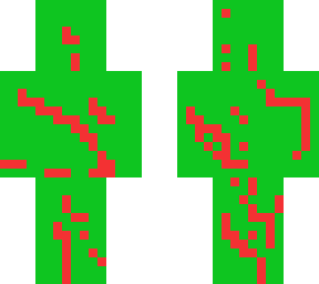 green and red man