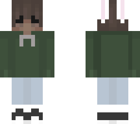 green hoodie