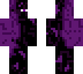 half purple half black endermen