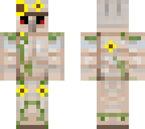 iron golem with sunflowers