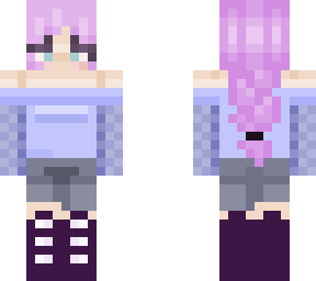 pink braid girl