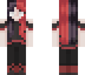 red/black hair girl
