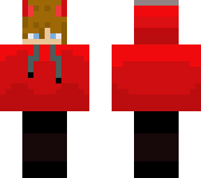 red kawaii boy  (blue eye)
