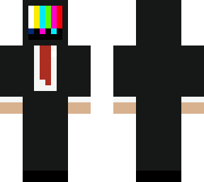 tv in a suit