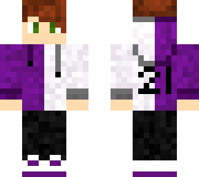 white and purple jumper