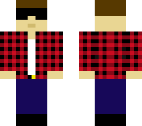 white shirt and flannel