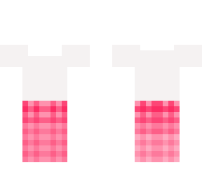 #2 greyish t-shirt, plaid pj bottom with white/grey slippers base