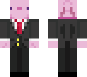 Axolotl in suit | Minecraft Skin