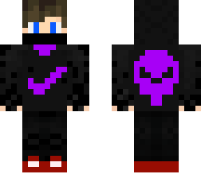 black and purple skull
