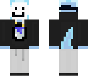 blue axolotol with dream mask