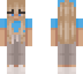 blue blonde girl