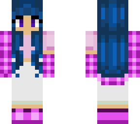 blue haired girl
