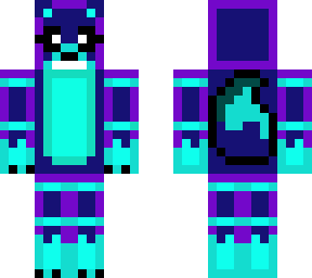 blue purple lolbit (with eyes and teeth)