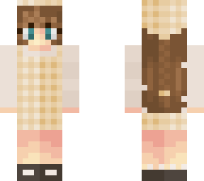 cream plaid dress