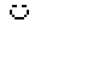 creepy smile white