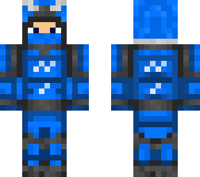 fluffytufs blue samurai skin