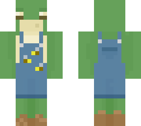 frog with overalls