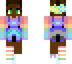girl in rainbow dress