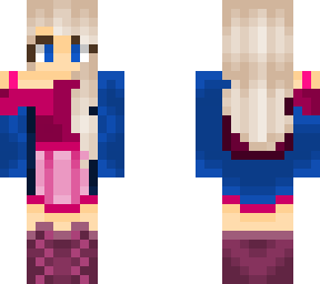 girl with ruby and blue style