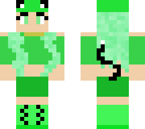 green cat girl
