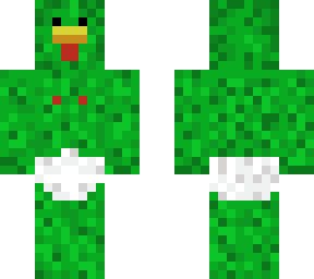 green chicken w diaper