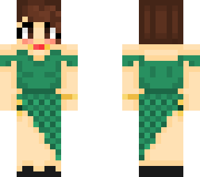 green dress