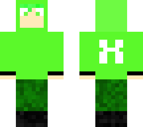 green hoodied boy