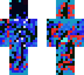 infected light gray and blue bear