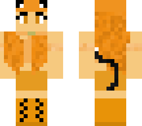 orange cat girl