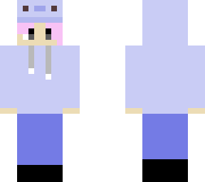 person in blue axolotl hoodie