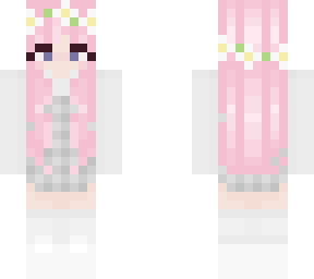pink haired flower girl <3