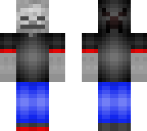 skeleton w/ creeper hoodie