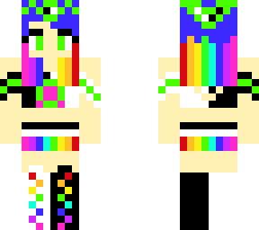 slim rainbow girl