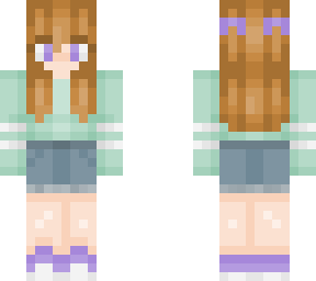 chill girl in mint hoodie and blond hair