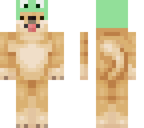 doge with frog hat owo