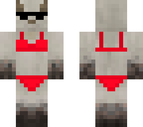 goat in a bikini