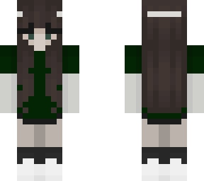 green e girl (brunette edition)