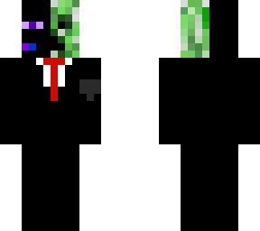 half creeper half enderman with headset